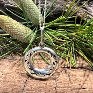 Taxco Mexico MMA Necklace High Polished Sterling Silver Pendant 925 New Chain 18